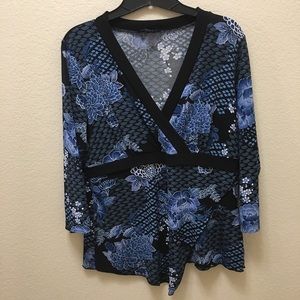 Women’s AGB Large 3/4 Sleeve Blouse - Layered